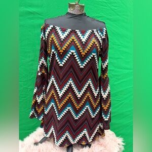 WinWin Multicolor Bell Sleeve Tunic